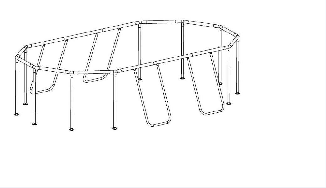 Steel Pro MAX & Power Steel 14' x 8'2" x 39.5" Above Ground Round Oval
