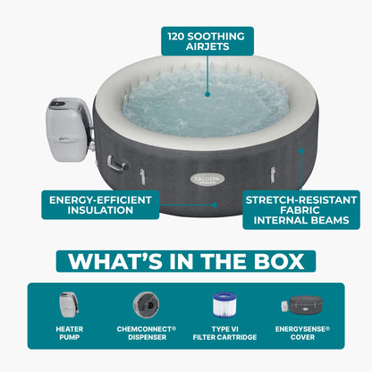 SaluSpa Hot Springs Energy-Efficient AirJet 2-4 Person Inflatable Hot