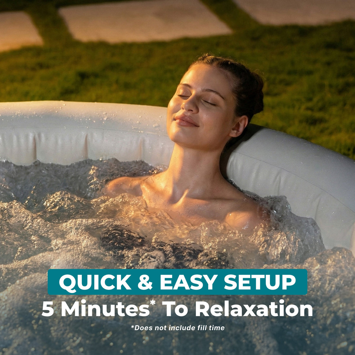 SaluSpa Hot Springs Energy-Efficient AirJet 2-4 Person Inflatable Hot