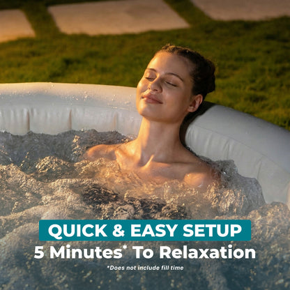 SaluSpa Hot Springs Energy-Efficient AirJet 2-4 Person Inflatable Hot