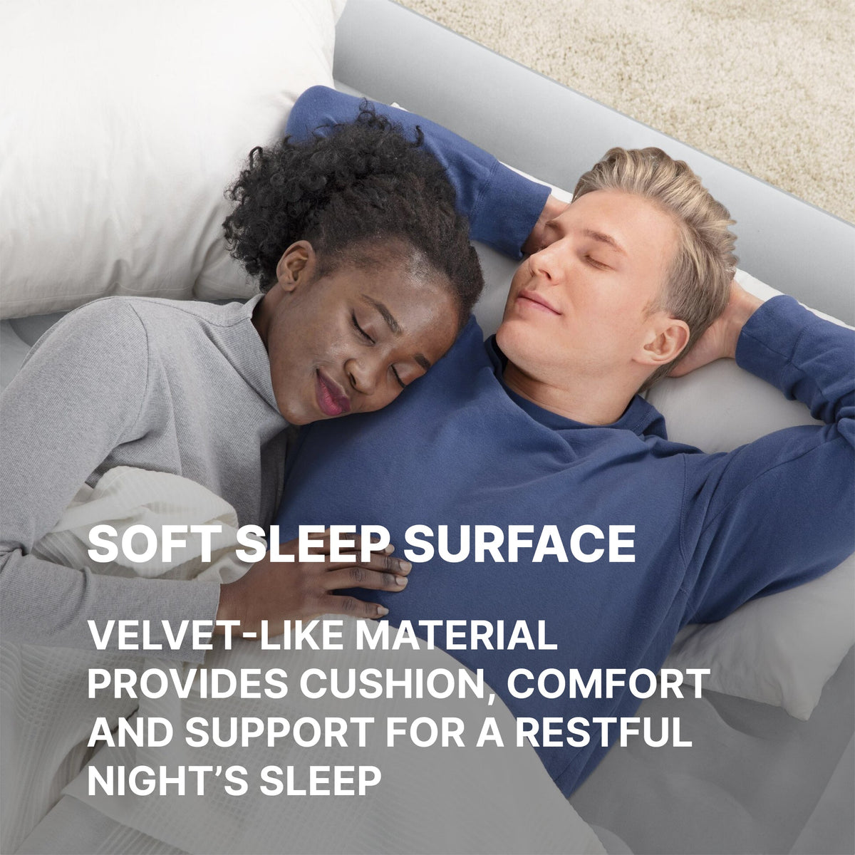 Bestway Tritech Air Mattress Queen 15" with Built-in AC Pump Included