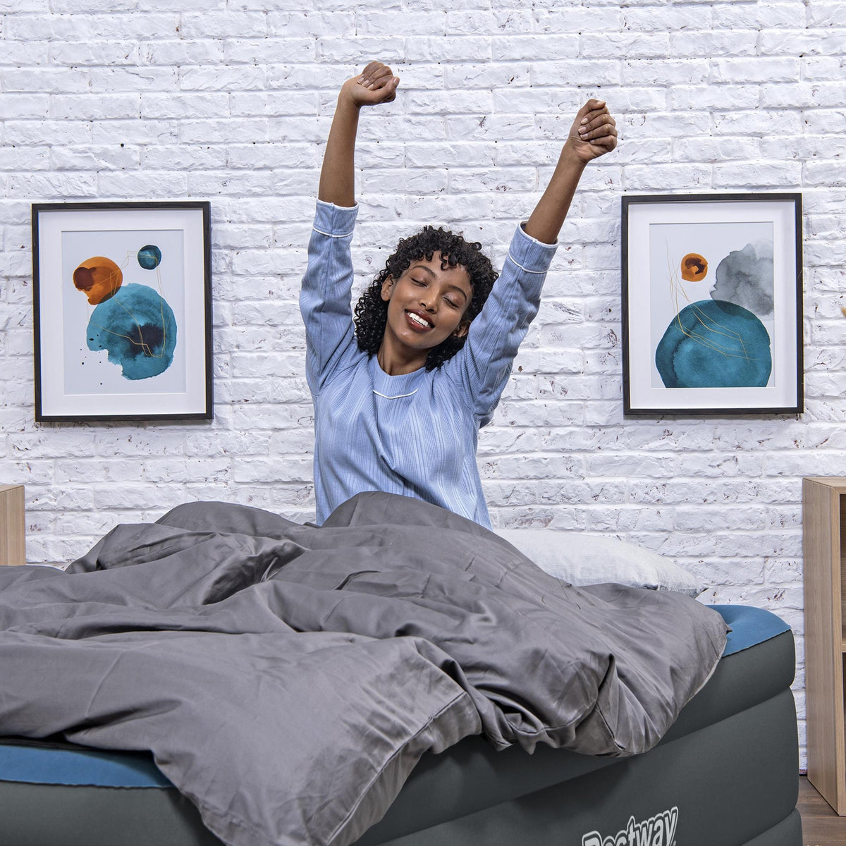 Bestway Tough Guard Air Mattress Twin 18" with Built-in AC Pump