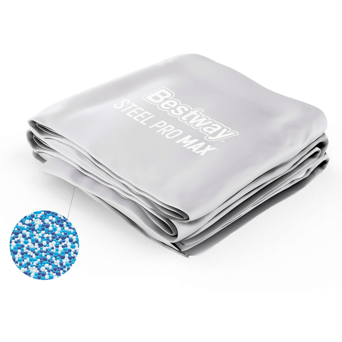 Steel Pro Max 24' x 52" Round Above Ground Pool Liner Replacement, Gra