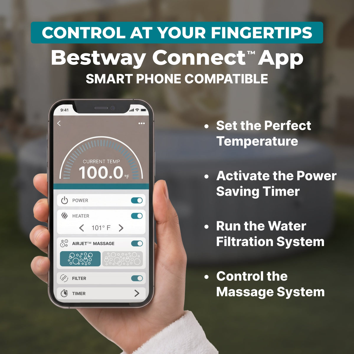 SaluSpa AirJet Smart Hot Tub Heater Pump with App-Control
