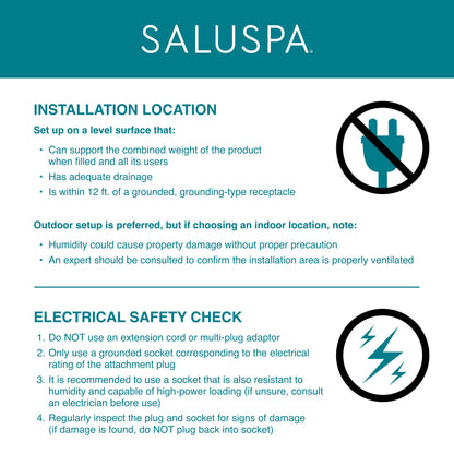 SaluSpa AirJet Smart Hot Tub Heater Pump with App-Control