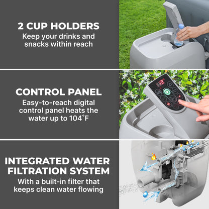 SaluSpa HydroJet Pro Smart Hot Tub Heater Pump with App-Control