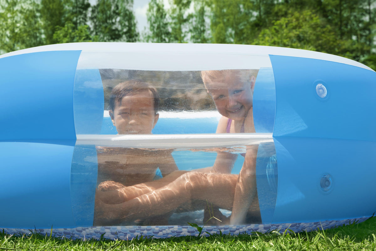 H2OGO! Splashview 8' Inflatable Family Pool With See-Through Window