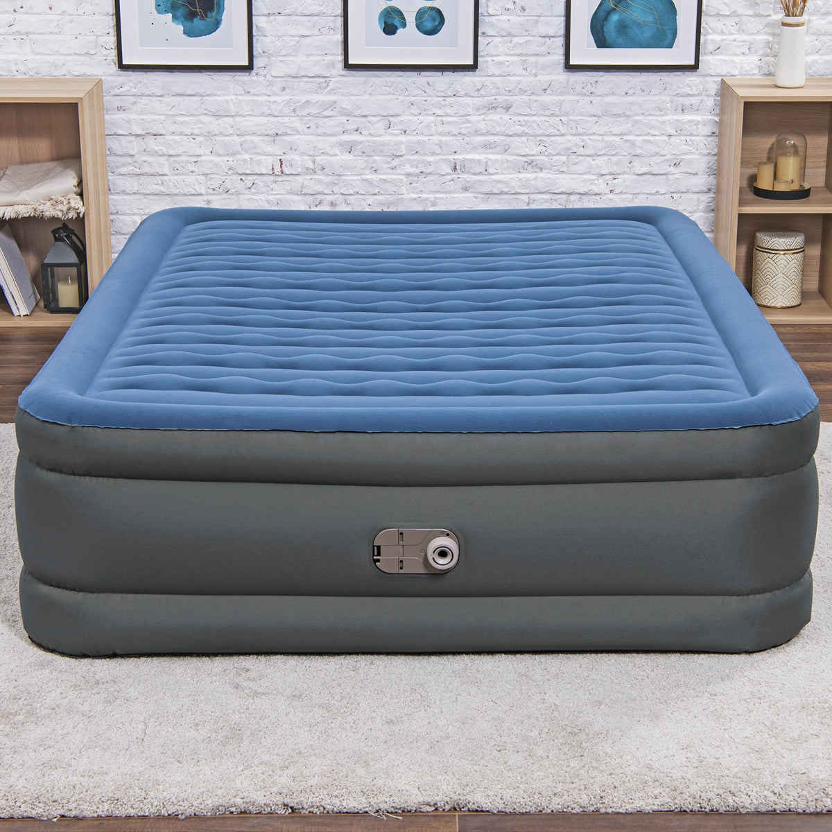 Bestway Tough Guard Air Mattress Queen 18" with Built-in AC Pump