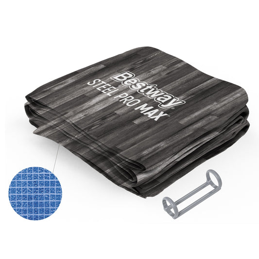 Steel Pro MAX 20' x 12' x 48" Oval Above Ground Pool Liner & Support S