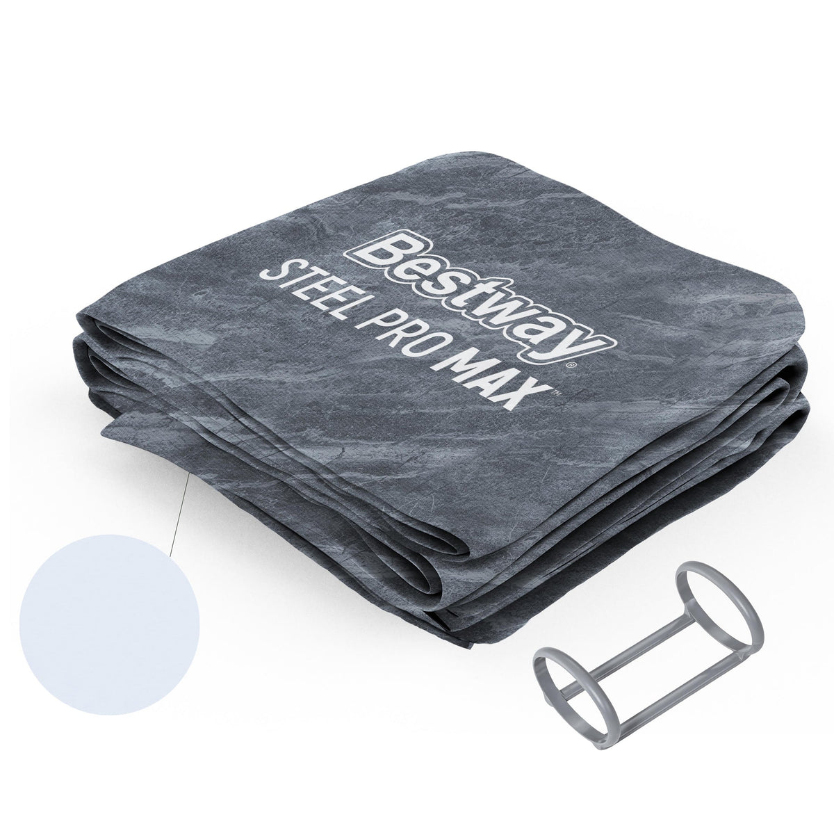 Steel Pro Max 20' x 48" Round Above Ground Pool Liner Replacement, Gra