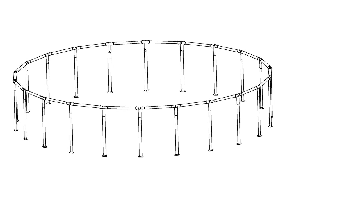 Coleman Power Steel 22' x 52" Above Ground Round Pool Frame Set Replac