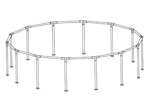 Steel Pro MAX 15' x 42" & 15' x 48" Above Ground Round Pool Frame Set