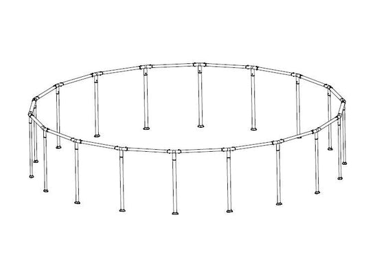 Coleman Power Steel 18' x 48" Above Ground Round Pool Frame Set Replac