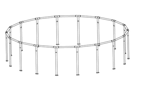 Coleman Power Steel Swim Vista Series 18' x 48" Above Ground Round Poo